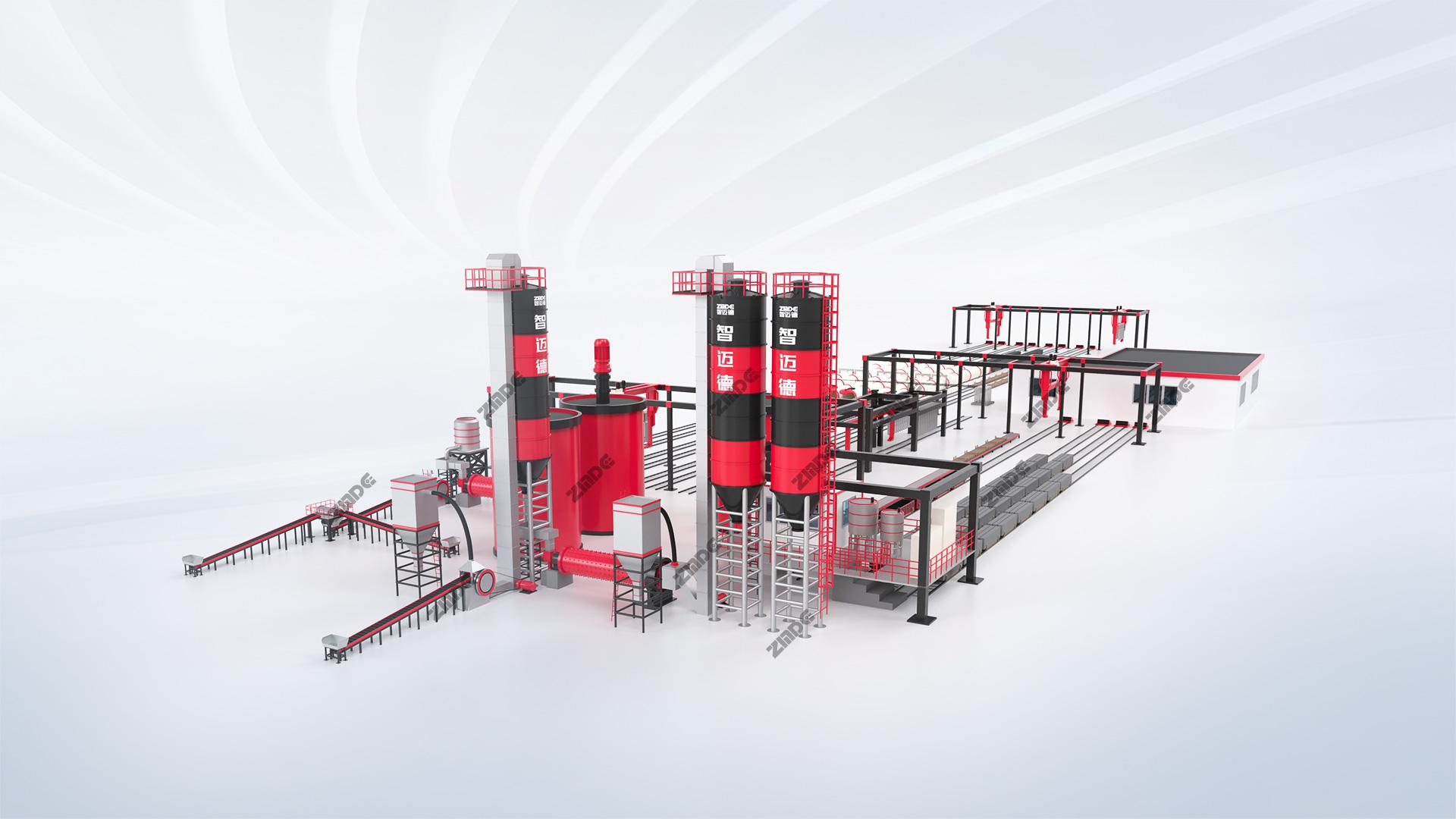 智珠垣澆筑式輕質墻體生產線