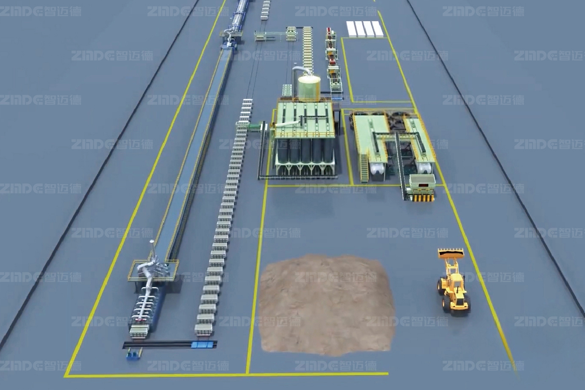 智珠晶燒結式輕質墻體生產線